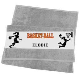 Serviette visage basket-ball personnalisée