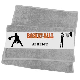 Serviette visage basket-ball personnalisée