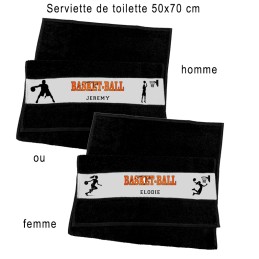 Serviette de sport basket-ball personnalisée