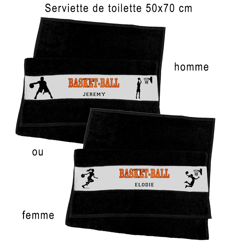 Serviette de sport basket-ball personnalisée