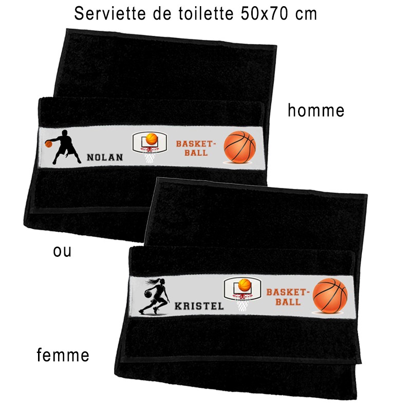 Serviette de sport basket-ball personnalisée