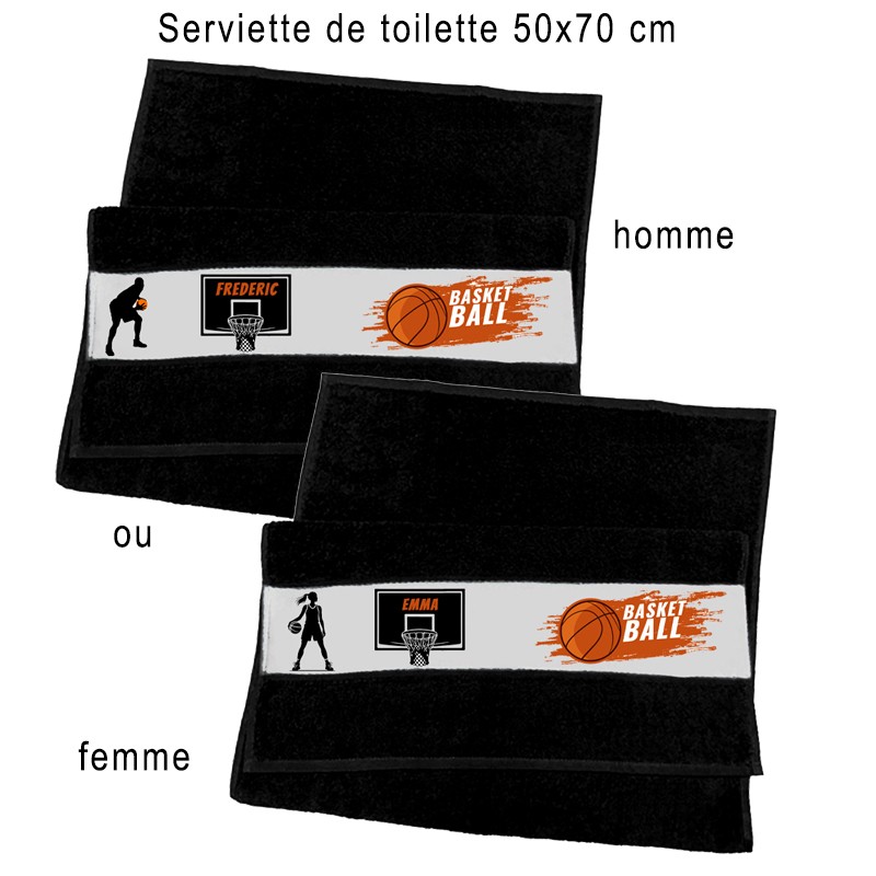 Serviette de basket-ball personnalisée