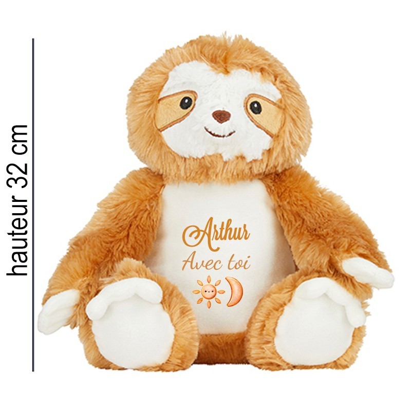 peluche paresseux m personnalisée