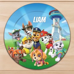 Assiette plastique enfant Pat Patrouille