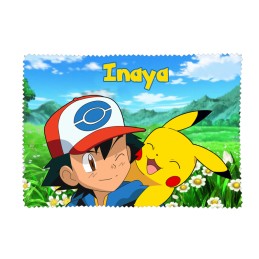 Essuie lunettes Pikachu personnalisé
