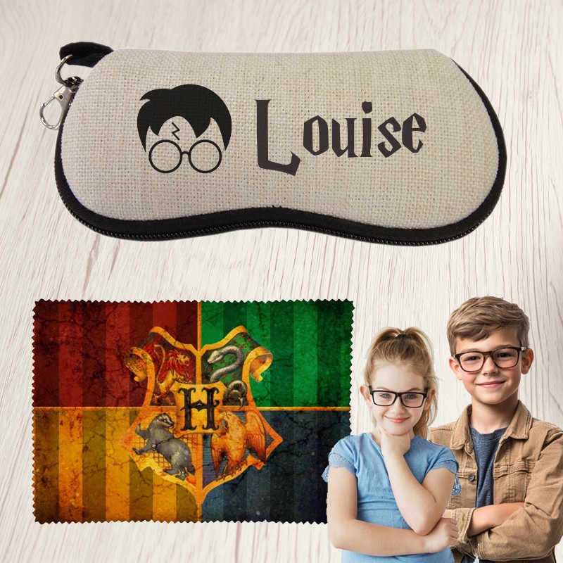 Étui et essuie à lunettes Harry Potter personnalisé