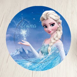 assiette Reine des neiges personnalisée