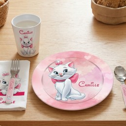 Set repas enfant Marie chat  Disney personnalisé