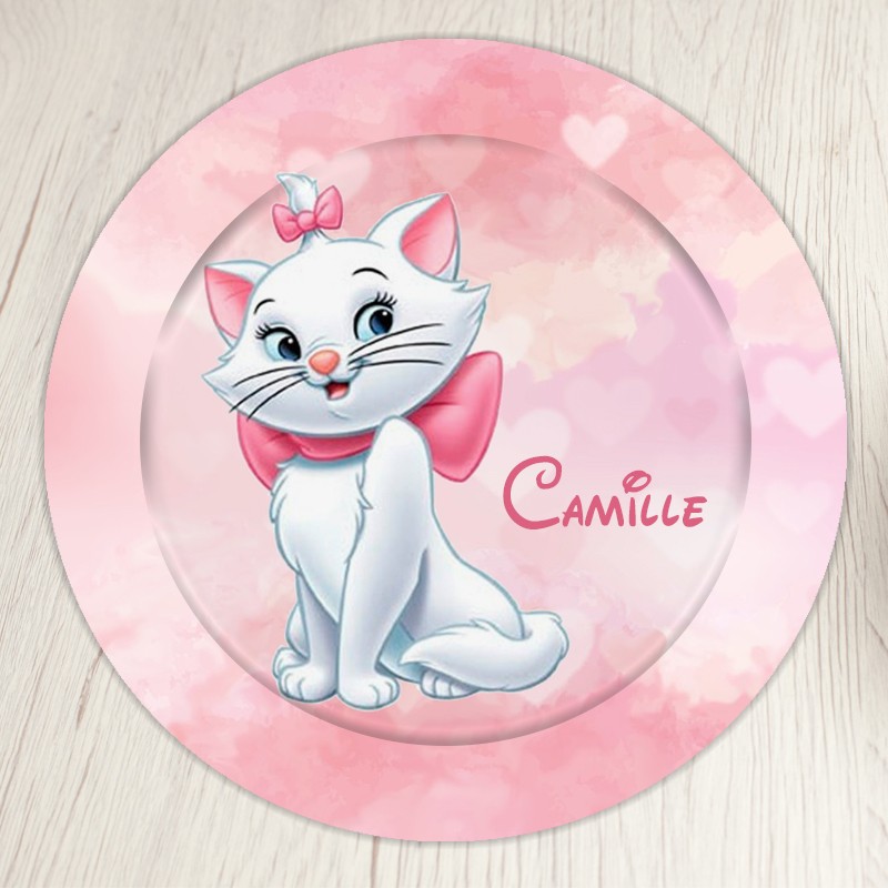 Set repas enfant Marie chat  Disney personnalisé