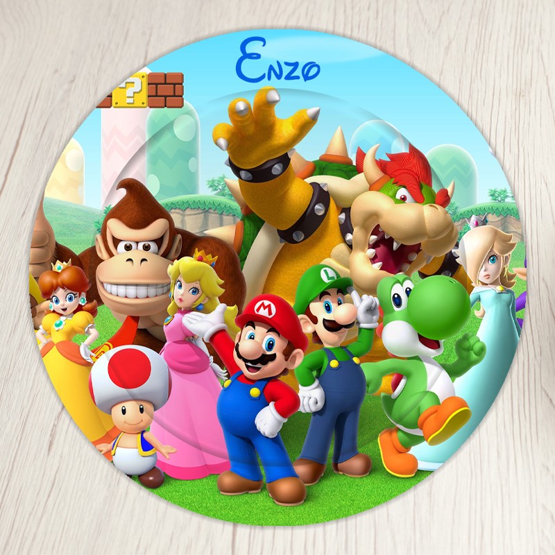Set repas enfant Mario personnalisé