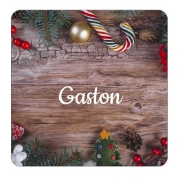 Sous-verre personnalisé Noël