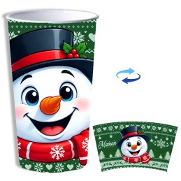 Verre Noël plastique réutilisable