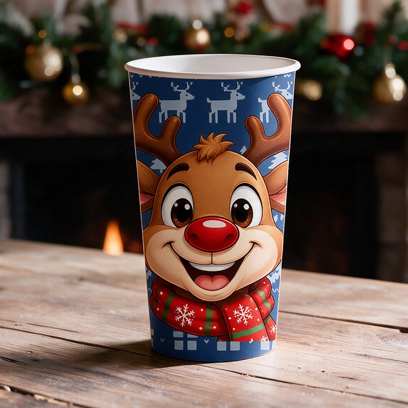 Gobelet "pull moche de Noël" personnalisé