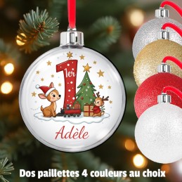 Boule de Noël Photo & Paillettes : Un sapin étincelant et personnalisé
