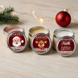 Coffret Bougies Parfumées Noël Personnalisé