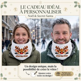Cache-cou personnalisé Idée Cadeau Noël Secret Santa