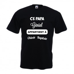 T-shirt fête des pères à personnaliser