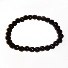bracelet perles obsidienne
