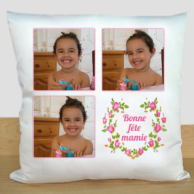 coussin bonne fête mamie