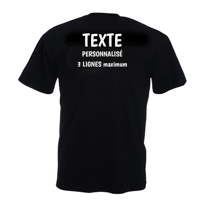 Flocage Personnalisé avec votre Texte - Marquage Tee Shirt avec Flocage