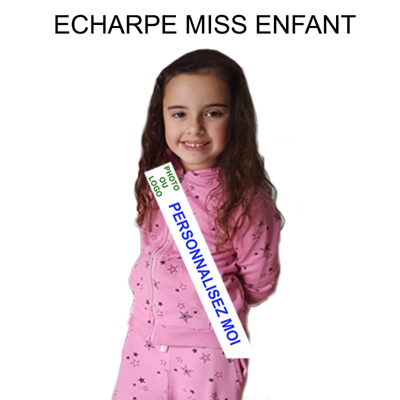 echarpe miss enfant personnalisée