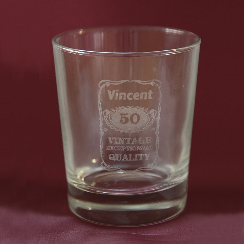 Verre whisky personnalisé - Gravure sur verre