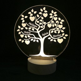 Lampe/Veilleuse en Plexi personnalisée