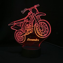 Lampe moto personnalisée