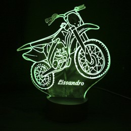 Lampe LED 3D moto...