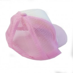 casquette rose filet