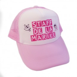 casquette rose personnalisée