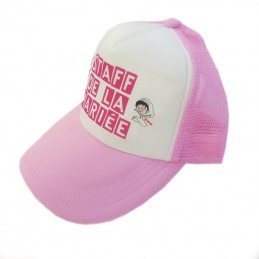 casquette rose à personnaliser