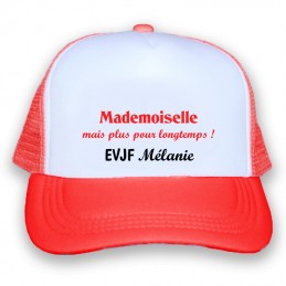 casquette rouge personnalisée