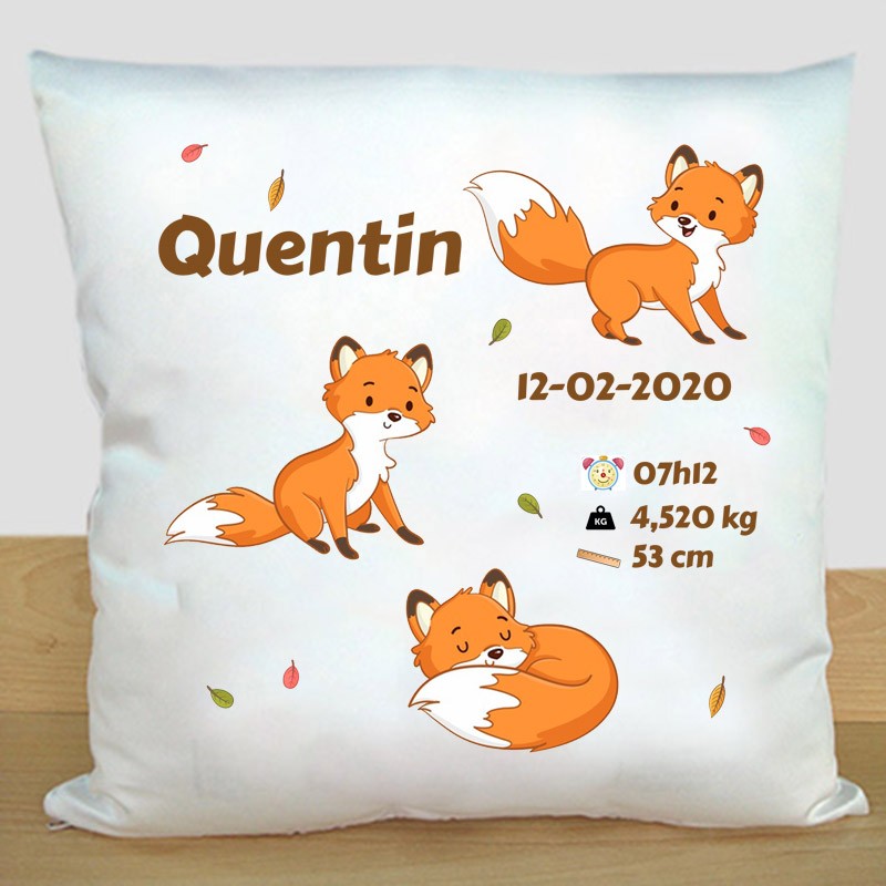 Coussin - Renard