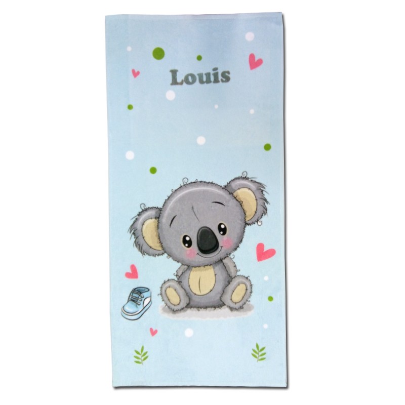 serviette personnalisée koala