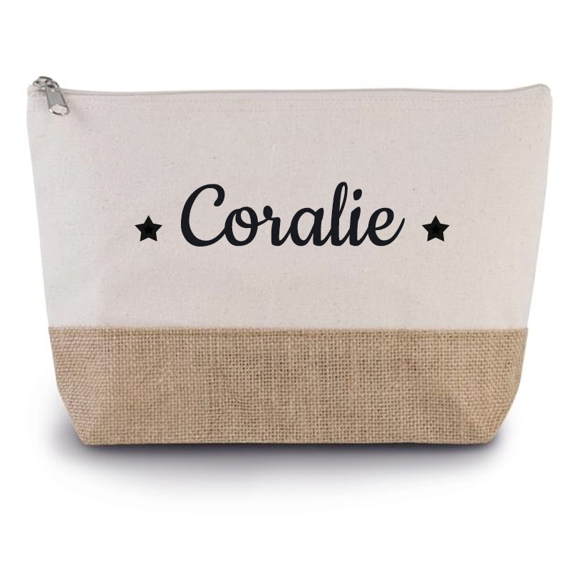 Pochette Personnalisée - Pochette Femme - Pochette Jute