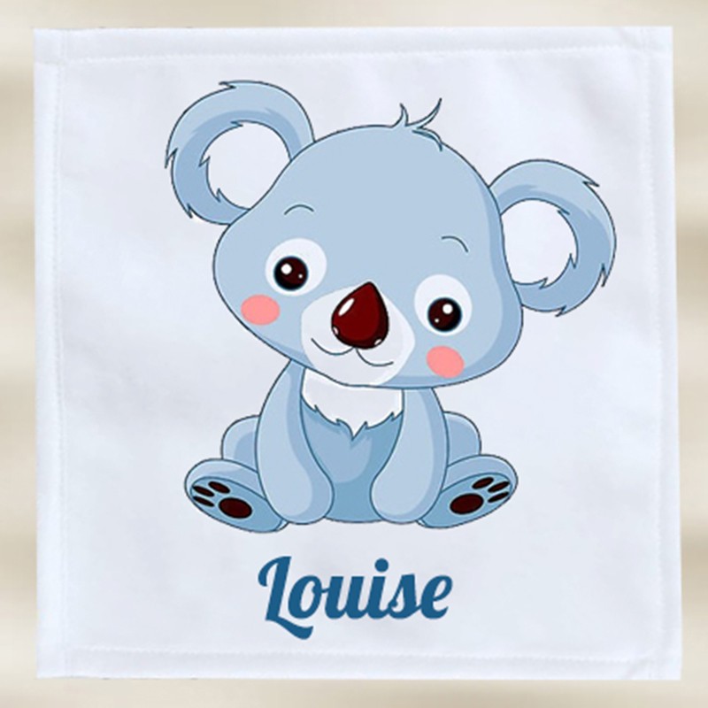 serviette de table koala personnalisée