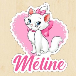 plaque de porte chambre chat