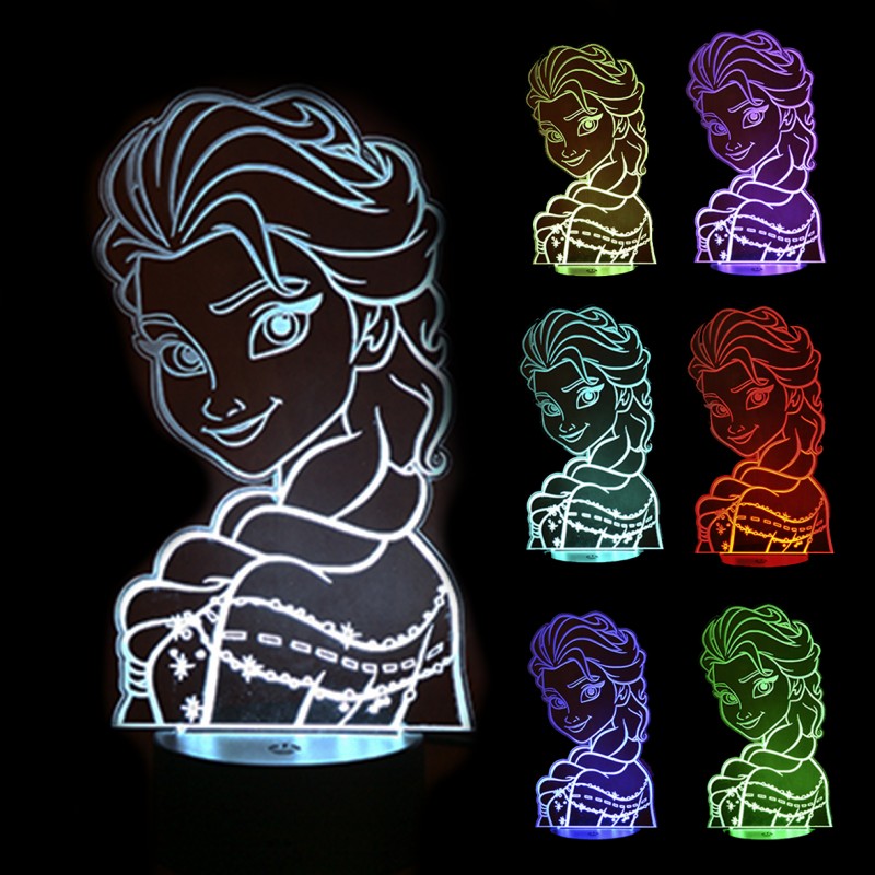 Veilleuse photo 3D personnalisée avec socle LED en bois !