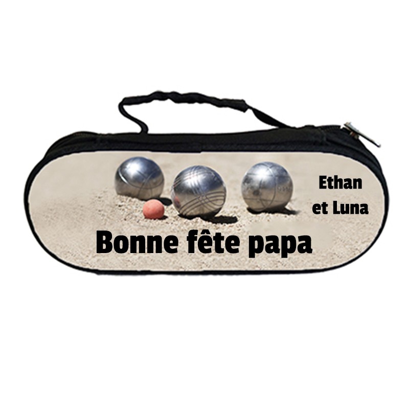 50 pcs. Personnalisé Jeu de boules de pétanque, Métal et bois