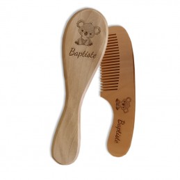 brosse peigne bébé personnalisés