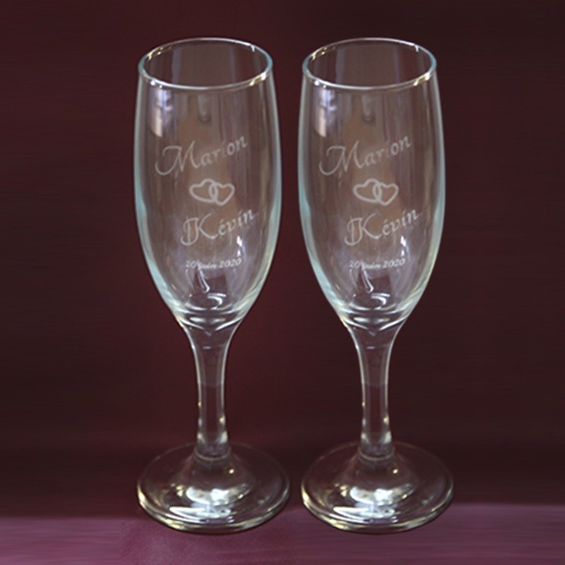 Flûte à Champagne Personnalisée - Flutes à Champagne Gravées