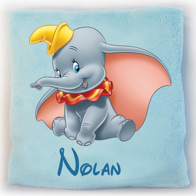 Couverture Bébé Personnalisé Dumbo - Cadeau Naissance Personnalisé