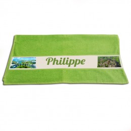 serviette de toilette personnalisée