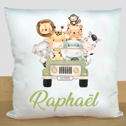coussin animaux de la savane
