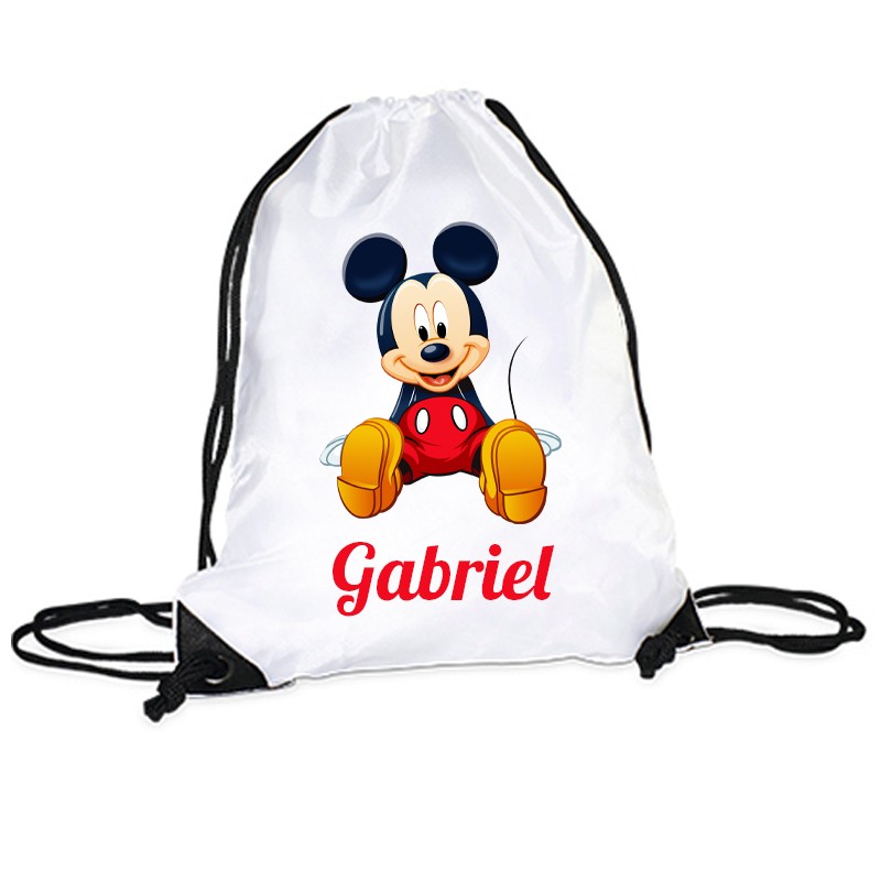 sac de gym mickey personnalise