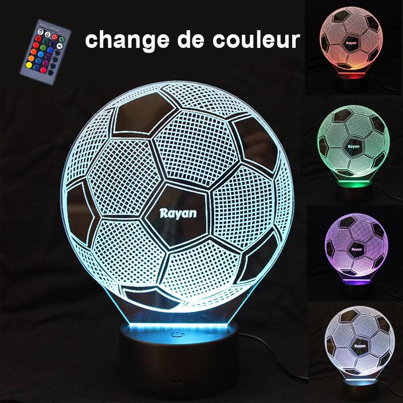 Lampe 3D Ballon Foot