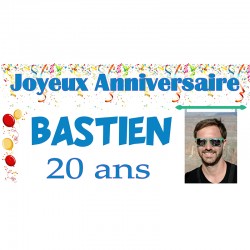 banderole anniversaire personnalisée