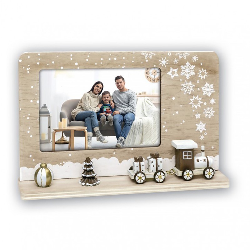 Cadre Famille personnalisé en bois avec photo et éclairage LED !