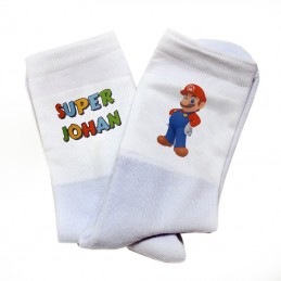 chaussette Mario personnalisée